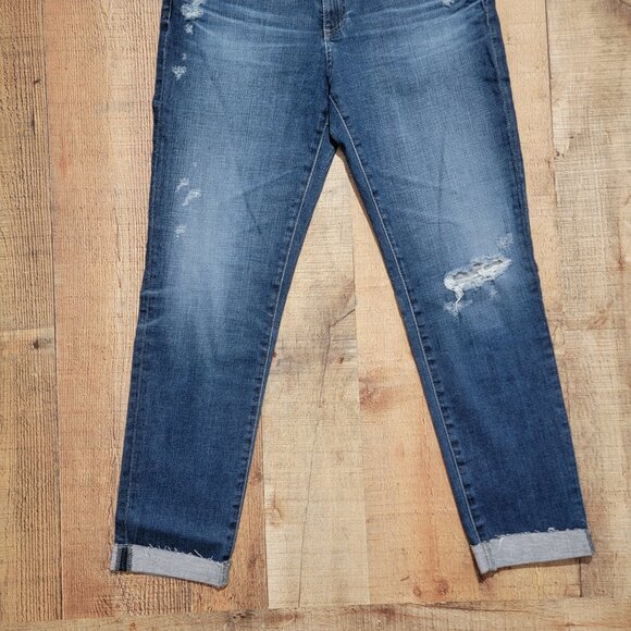 AG Adriano Goldschmied The Prima Roll Up Cigarette Roll-Up Denim Jeans - Picture 6 of 15